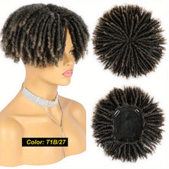 Synthetic Dreadlock Hair Topper with Clip In Braids for Men and Women