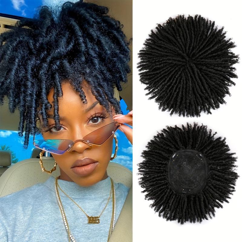 Synthetic Dreadlock Hair Topper with Clip In Braids for Men and Women