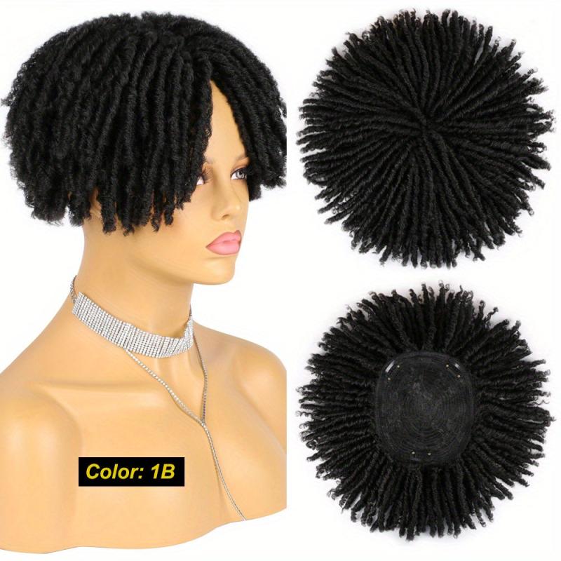 Synthetic Dreadlock Hair Topper with Clip In Braids for Men and Women