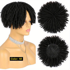 Synthetic Dreadlock Hair Topper with Clip In Braids for Men and Women