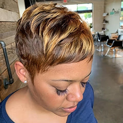 Short Pixie Cut Heat Resistant Wig Women's Wig