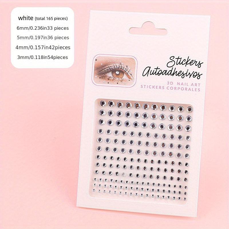 Colorful Eye & Face Sticker Crystal Rhinestone Sticker For Party Makeup