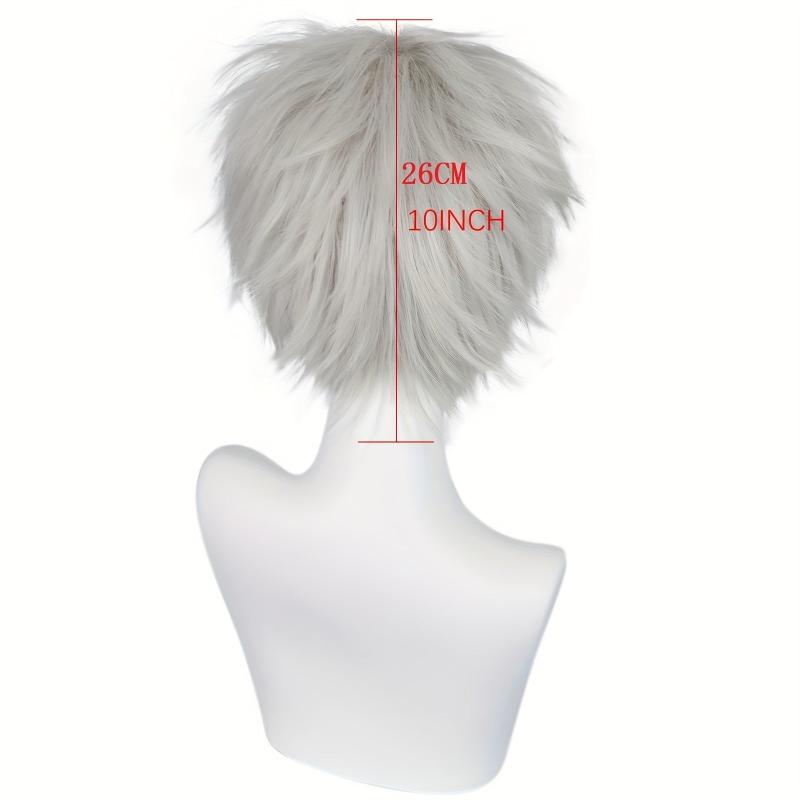 Short Straight Synthetic Cosplay Wig For Halloween