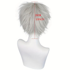 Short Straight Synthetic Cosplay Wig For Halloween