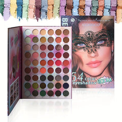 54 Colors Eyeshadow Palette Matte Shimmer Highly Pigmented Waterproof Makeup