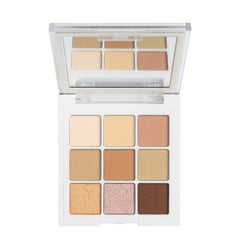 9 Colors Nude Eyeshadow Palette Natural Matte Pearly Finish Waterproof