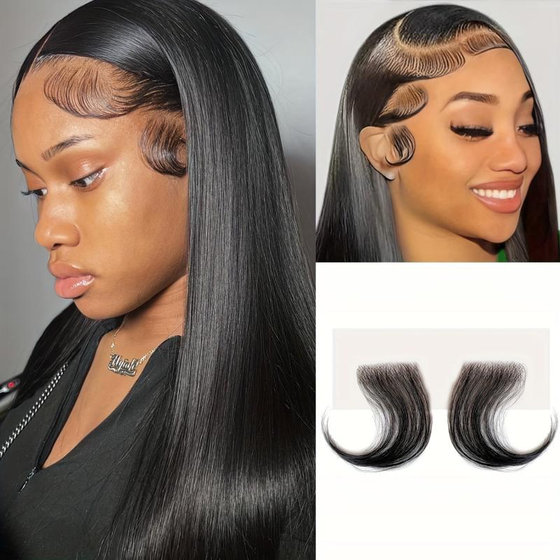 2pcs Baby Hair Invisible Hairline Lace Edges HD Lace Reusable