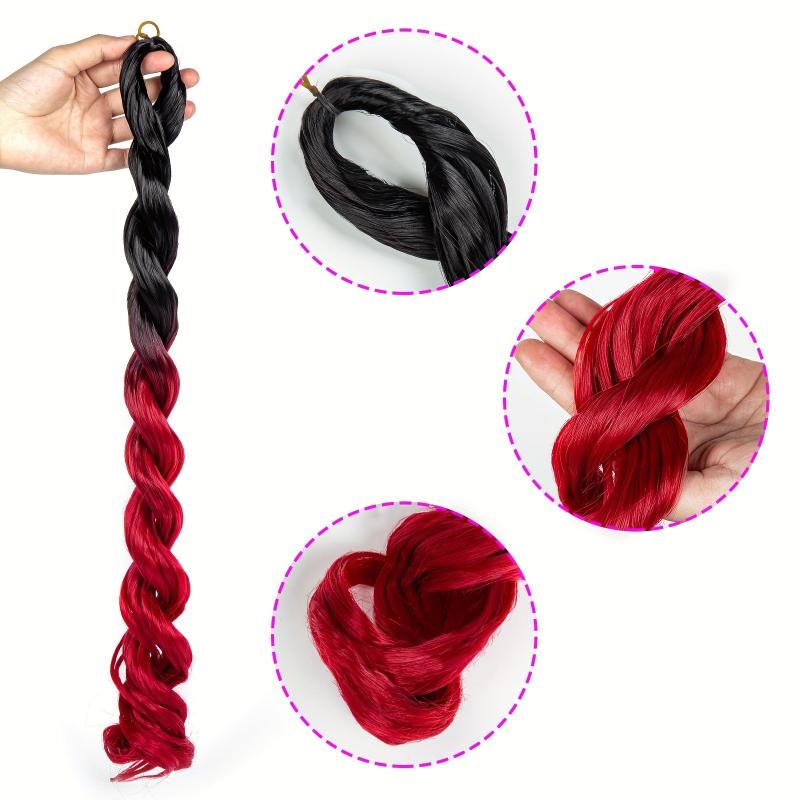 Pre Stretched Braiding Hair Extensions 66 cm Synthetic Crochet Braids