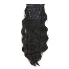 Long Wave Clip In Hair Extensions for Women Full Head Synthetic Hair Extensions