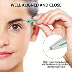 4pcs Stainless Steel Tweezers Set for Eyelashes Ingrown Hair Removal