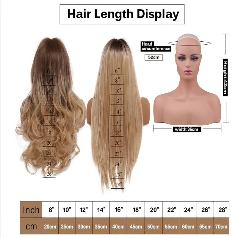 Long Curly Hair Wig Middle Parting 26 inch