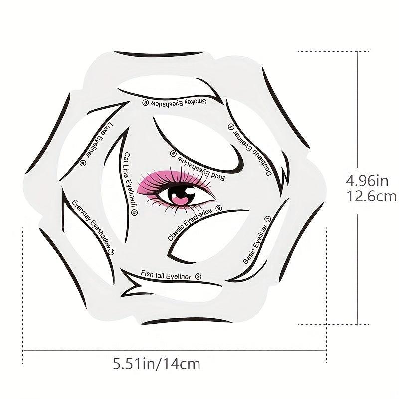 Eyeliner Cards Set, 6-in-1 Eyeshadow & Eyeliner Tools for Makeup