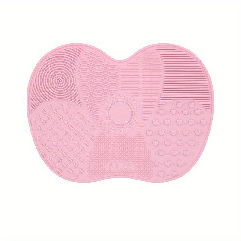 Silicone Makeup Brush Cleaning Mat - Brush Scrubber Board Tool