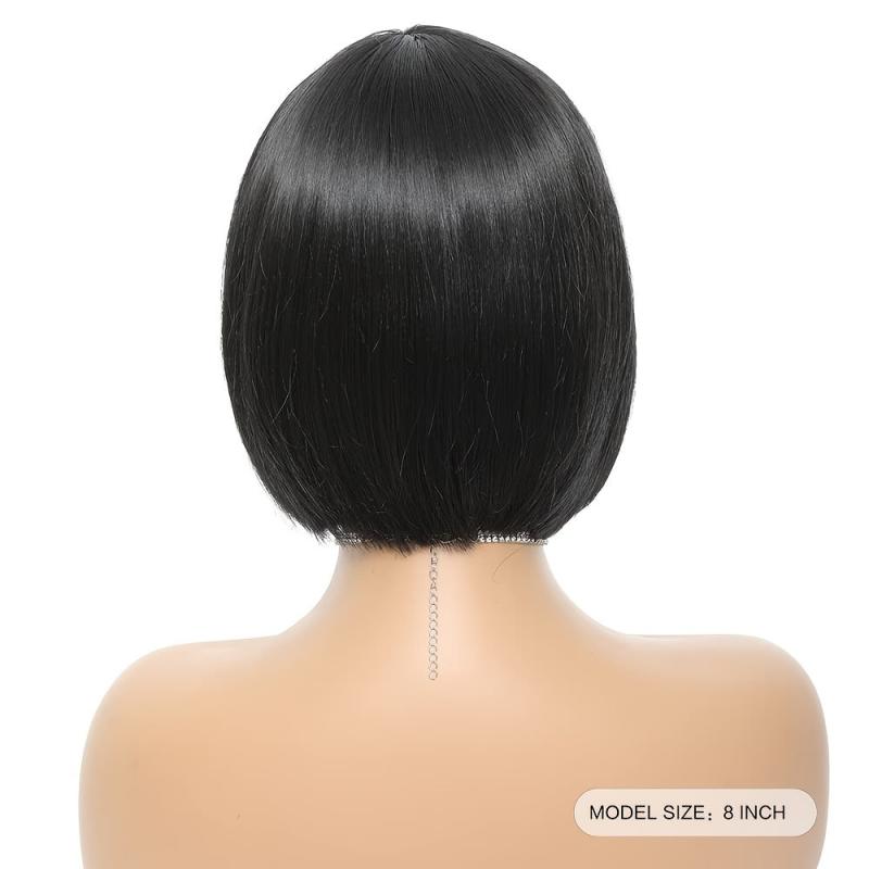 20 32 Cm Short Bob Straight Wigs With Bangs For Women