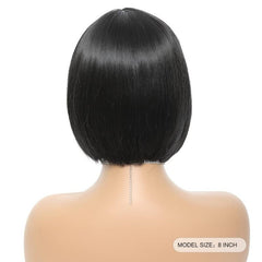 20 32 Cm Short Bob Straight Wigs With Bangs For Women
