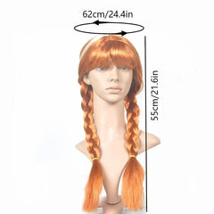 1PC Cosplay Silver Brown Princess Wig Long Straight Wig For Women