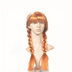 1PC Cosplay Silver Brown Princess Wig Long Straight Wig For Women