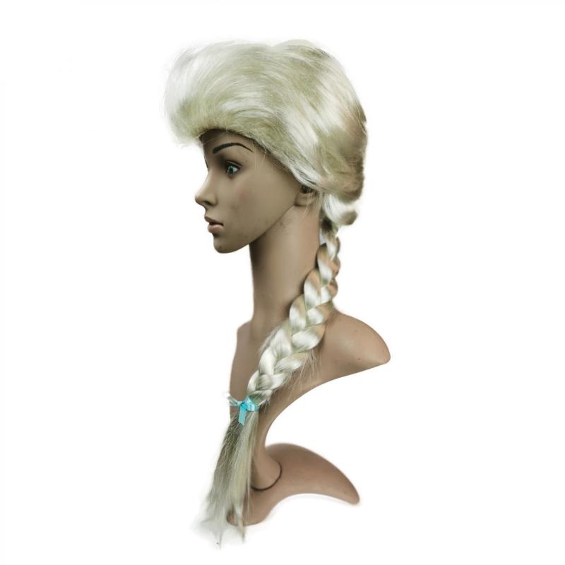 1PC Cosplay Silver Brown Princess Wig Long Straight Wig For Women