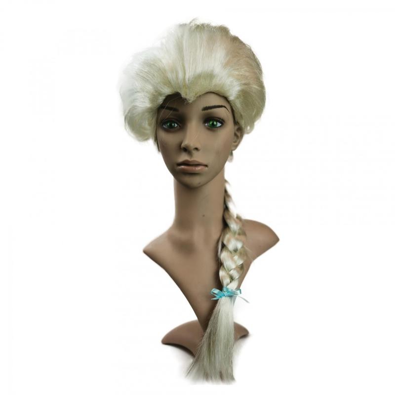 1PC Cosplay Silver Brown Princess Wig Long Straight Wig For Women