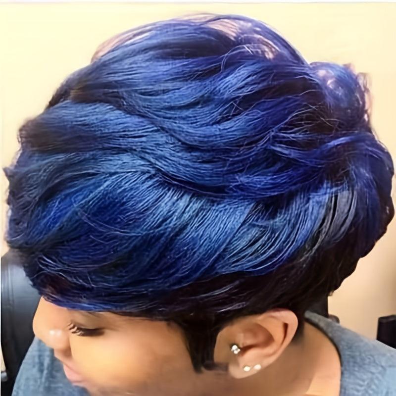 Short Pixie Cuts Hair Wigs For Women Girls Brown Blonde Mixed Wigs With Bangs