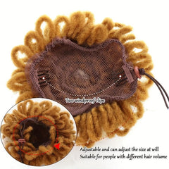 Puff Drawstring Afro Dreadlock Hair Bun Ponytail Extensions - 15 24 Cm