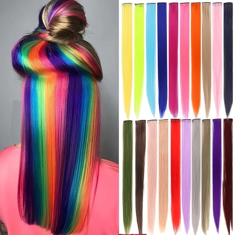 Long Straight Hair Clip In Extensions for Party