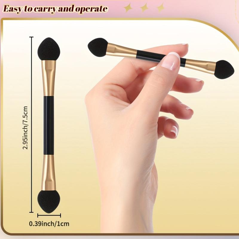 12Pcs Eyeshadow Sticks Lip Gloss Sticks Sponge Eyeshadow Brush Lip Brush