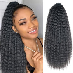 20 Inch High Temp Fiber Drawstring Wig Ponytail Plait