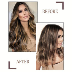 Curly Clip In Hair Extensions with 5 Clips - Add Volume & Style