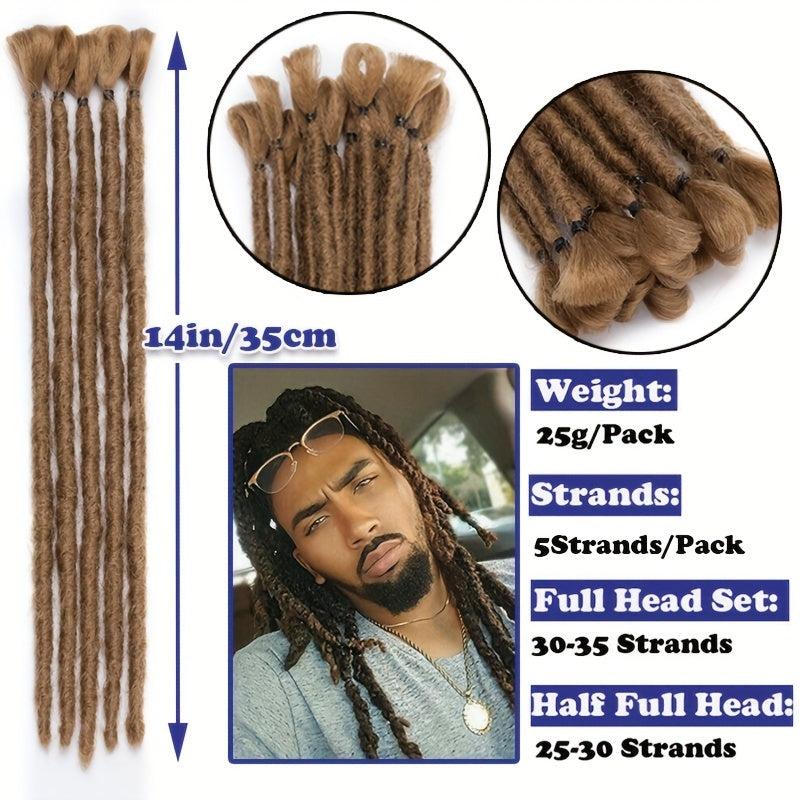 5 Strand Dreadlocks Extensions 30 48 Cm Soft Hair Heat Resistant Synthetic Fiber