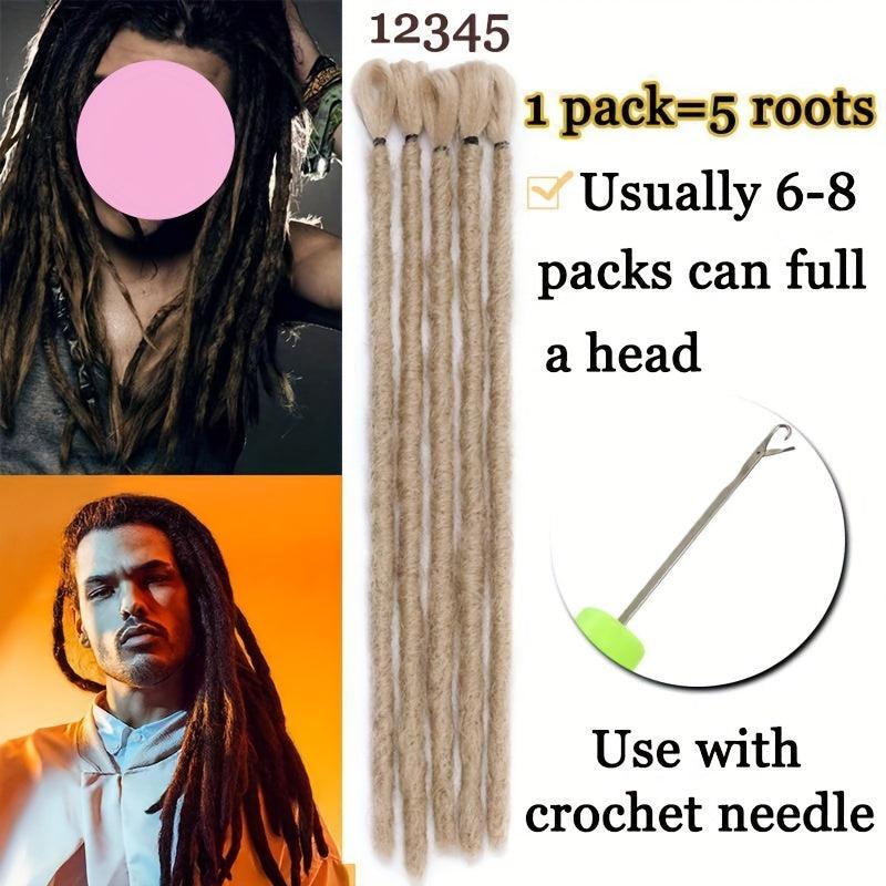 5 Strand Dreadlocks Extensions 30 48 Cm Soft Hair Heat Resistant Synthetic Fiber