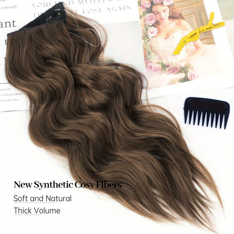 55 Long Wavy Synthetic Hair Pieces for Daily Use