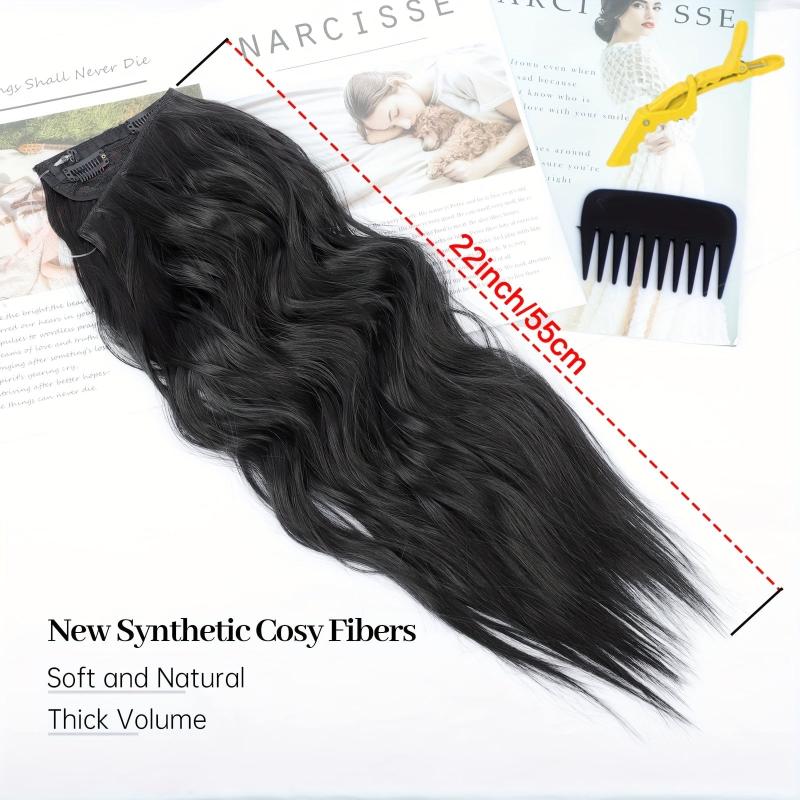 55 Long Wavy Synthetic Hair Pieces for Daily Use