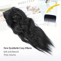 55 Long Wavy Synthetic Hair Pieces for Daily Use