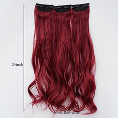 3pcs Set Body Wave Hair Extensions Clip In Long Wavy Hair Extensions