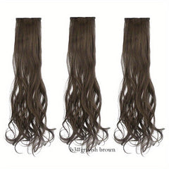 3pcs Set Body Wave Hair Extensions Clip In Long Wavy Hair Extensions