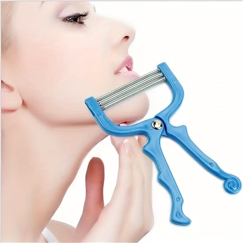 Portable Spring Facial Hair Remover for Upper Lip Chin Cheeks