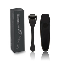Titanium Micro Needle Beard Roller with Travel Case for Microneedling