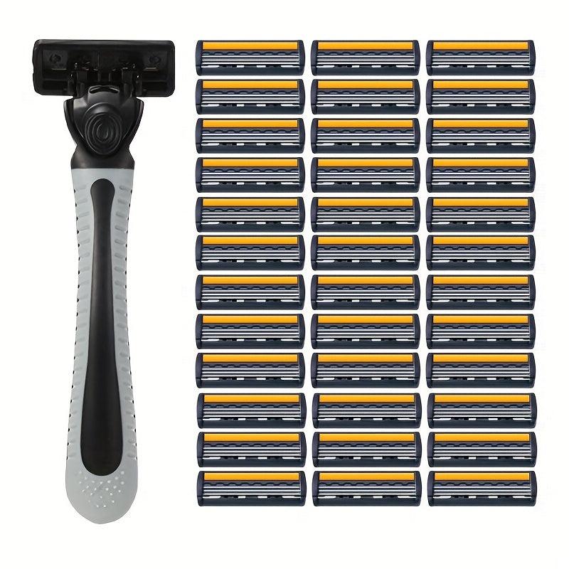 Classic Razor Holder with 36 Replacement Blades Skin Guard Included