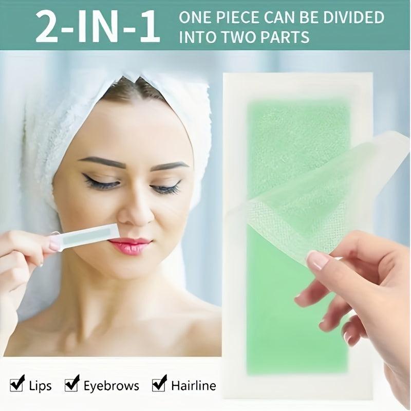 Facial Wax Strips for Women - Face & Eyebrow Hair Remover