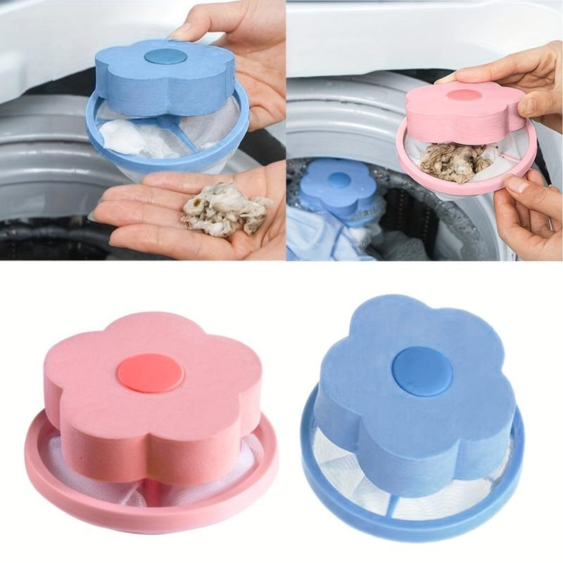 Lint Catcher Filter Mesh Bag Laundry Ball Tray
