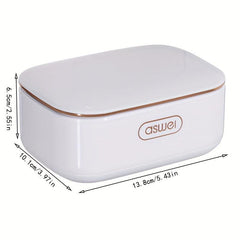 Wall Mounted Soap Box with Drainage and Cover