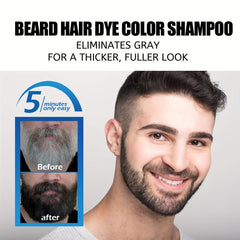 100ml Beard Color Shampoo for Darkening Hair & Mustache