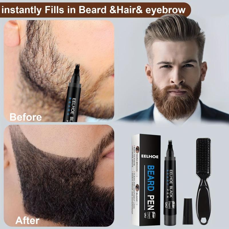 Beard Filling Pen Kit Waterproof Beard Pen Beard Styling Pen