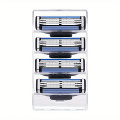 Men's 4-Blade Razor Manual Beard Scrapper Set
