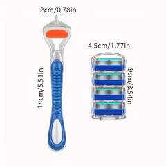 Classic 5 Layer Razor Set with 12 24 Refills Stainless Steel Blades