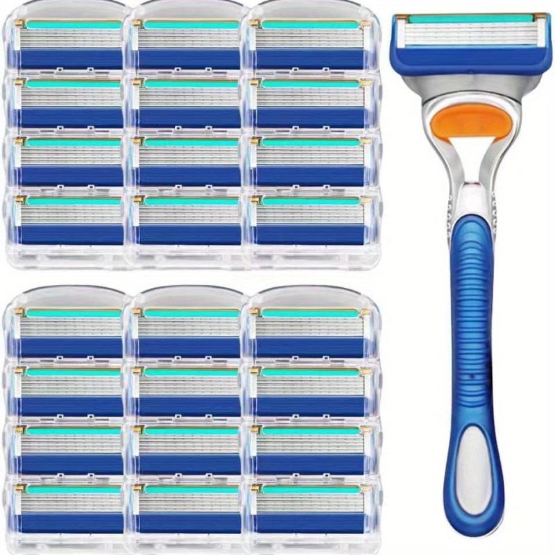 Classic 5 Layer Razor Set with 12 24 Refills Stainless Steel Blades