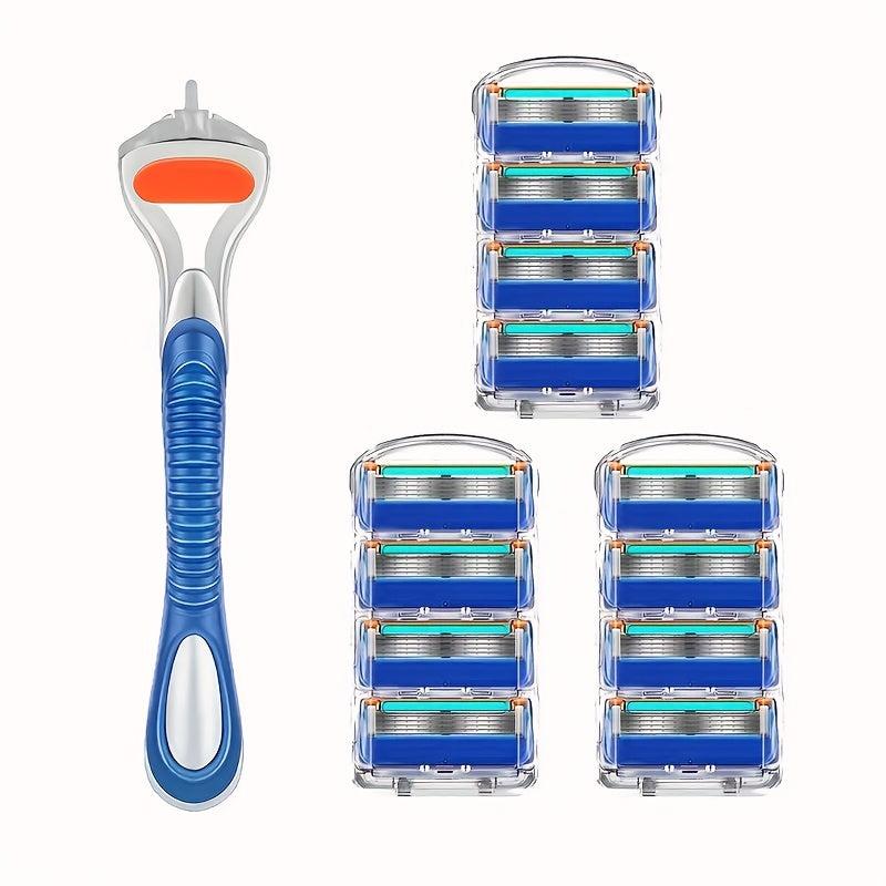 Classic 5 Layer Razor Set with 12 24 Refills Stainless Steel Blades