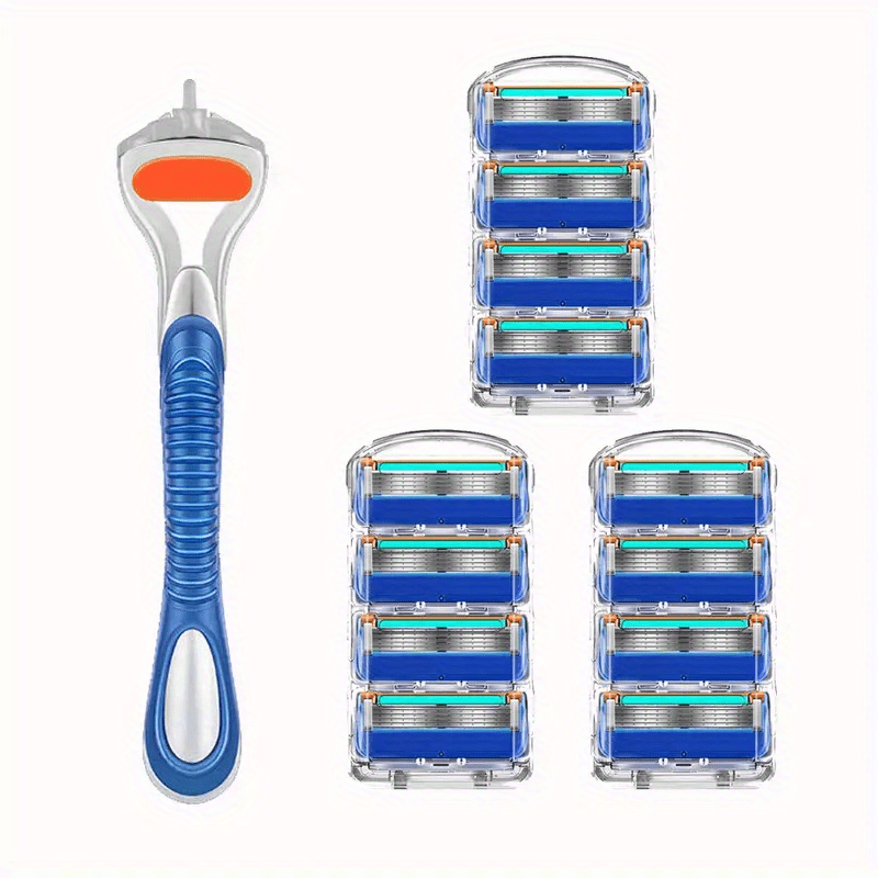 Classic 5 Layer Razor Set with 12 24 Refills Stainless Steel Blades