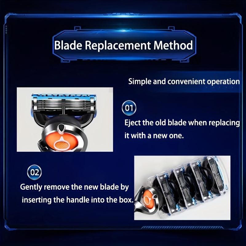 Retro Wet Shaving Razor with Skin Guard and Replacement Blades